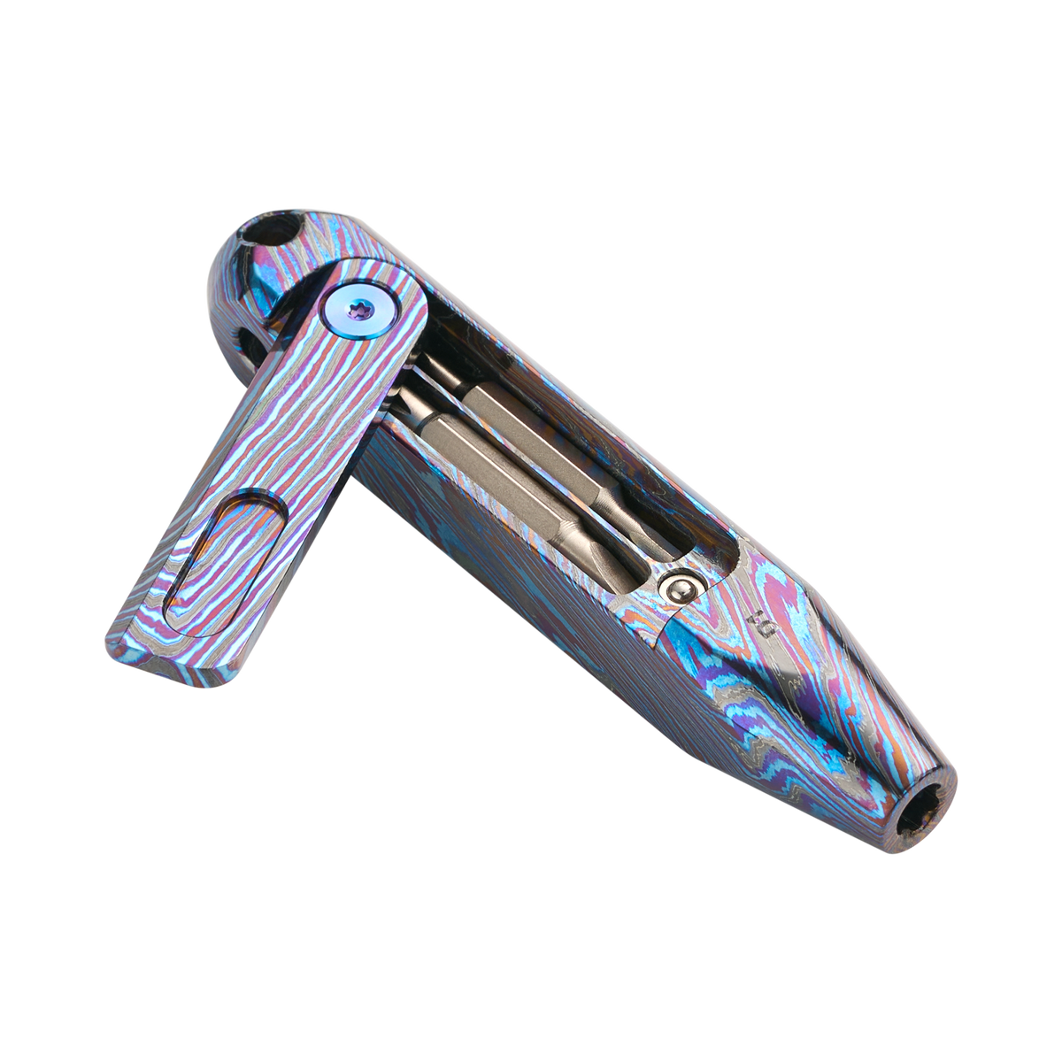 D1 Zirconium Damascus Bundle Spinning Top