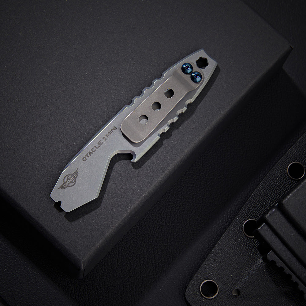 Otacle 2 Mini EDC Titanium Pry Bar with Pocket Clip