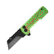 U1 Ultra Zombie Green Pocket Folding Utility Knife with Ceramic Blade