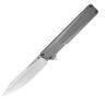 AION Titanium Handle M390 Blade Flipper Folding Pocket Knife