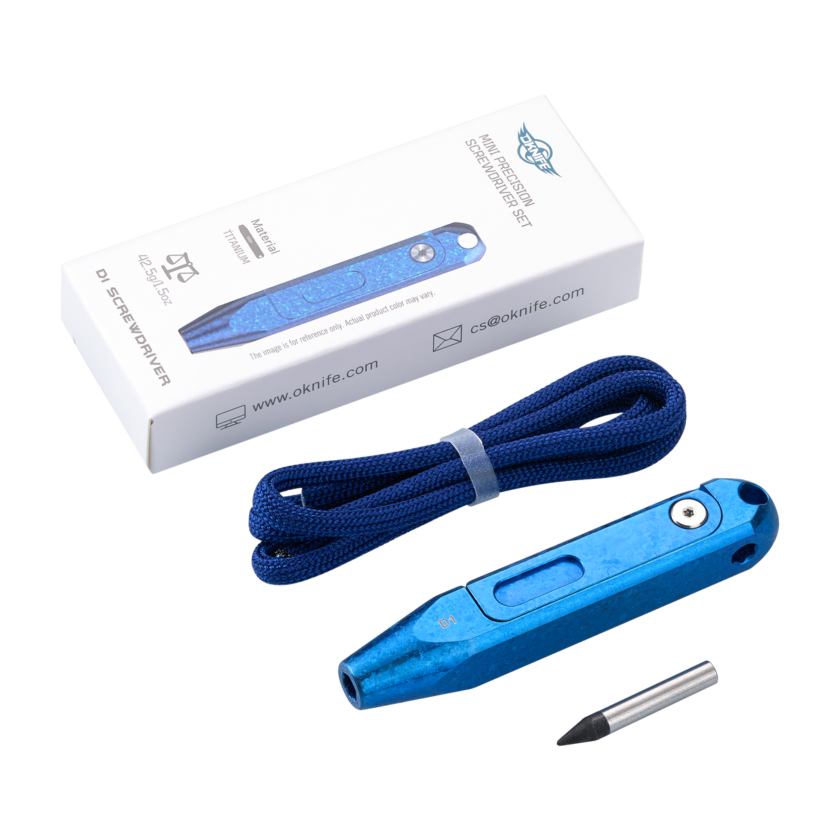 D1 Snowflake Blue EDC Multi-Bit Driver