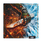 Ohanks LK 8"x8" Dual-Sided Cotton Handkerchief & Microfiber Cleaning Cloth