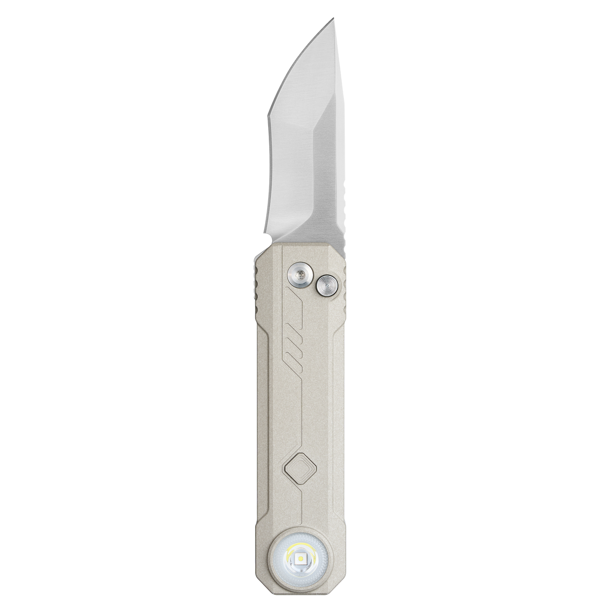 OKNIFE LK Folding Knife with Rechargeable Flashlight & RGB Light