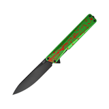 AION Zombie Green Flipper Folding Pocket Knife