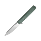 AION Green Micarta Flipper Folding Pocket Knife
