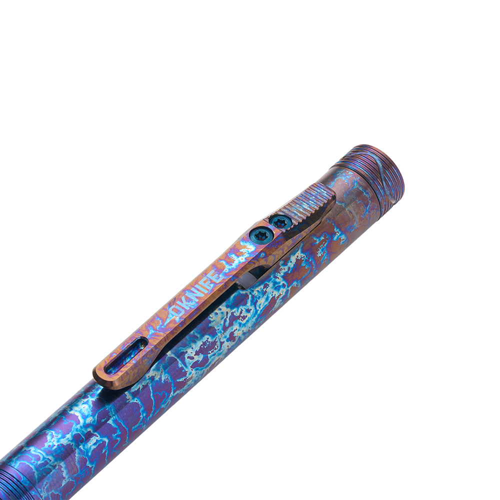 OKNIFE B1 Lightning Strike Design Titanium EDC Pen