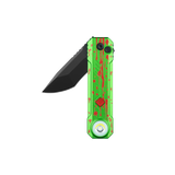 OKNIFE LK Zombie Green Folding Knife with Rechargeable Flashlight & RGB Light