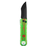 OKNIFE LK Zombie Green Folding Knife with Rechargeable Flashlight & RGB Light