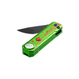 OKNIFE LK Zombie Green Folding Knife with Rechargeable Flashlight & RGB Light