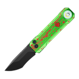 OKNIFE LK Zombie Green Folding Knife with Rechargeable Flashlight & RGB Light