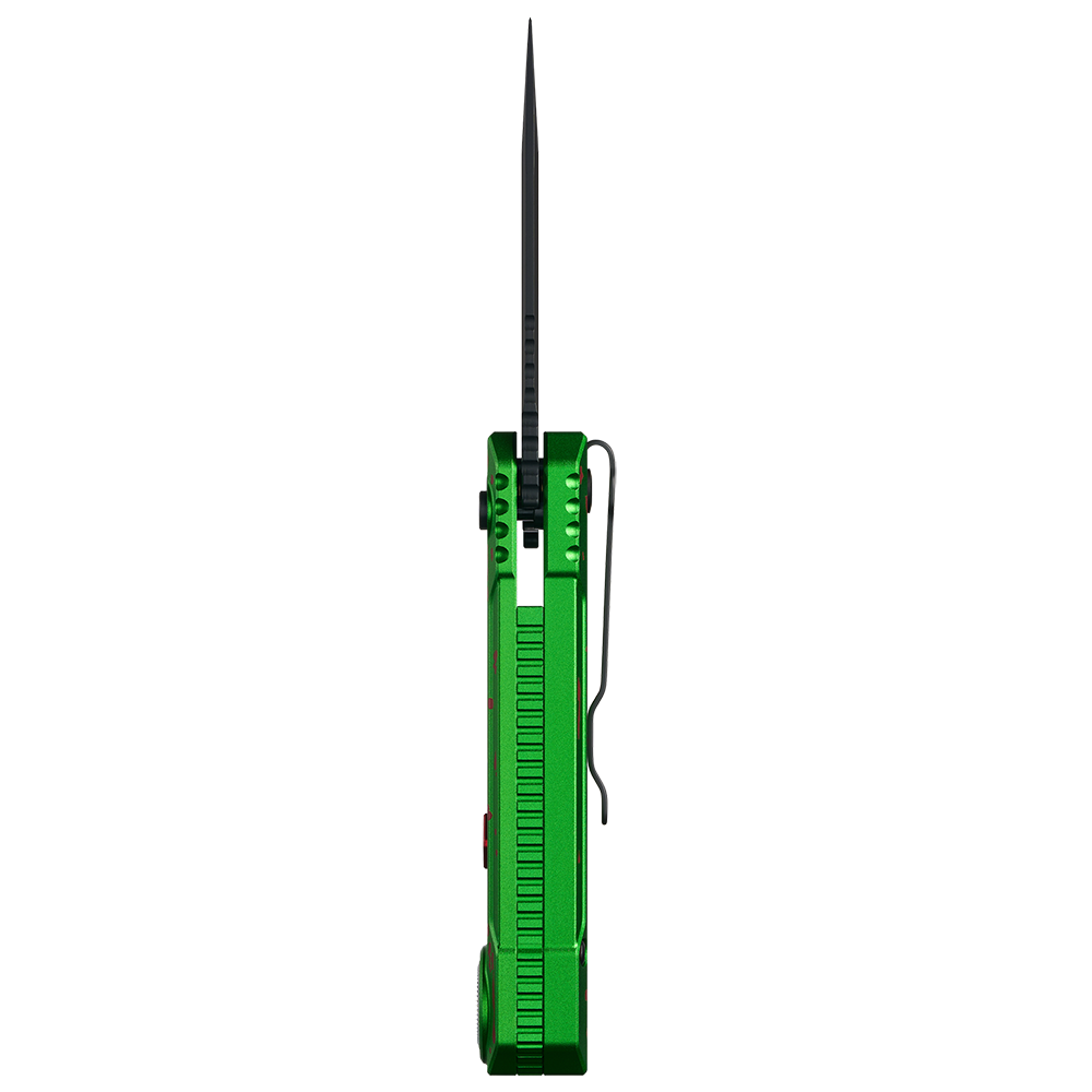 OKNIFE LK Zombie Green Folding Knife with Rechargeable Flashlight & RGB Light (Pre-order)