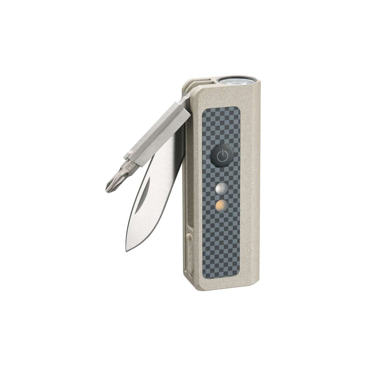 OKNIFE MK | 3-in-1 EDC Utility Tool | Flashlight, Pocket Knife & Screwdriver