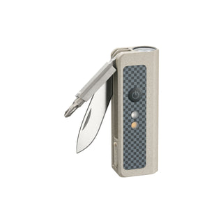 OKNIFE MK | 3-in-1 EDC Utility Tool | Flashlight, Pocket Knife & Screwdriver