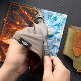 Ohanks LK 8"x8" Dual-Sided Cotton Handkerchief & Microfiber Cleaning Cloth