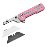 U1 Ultra Zombie Pink Pocket Folding Utility Knife with Ceramic Blade