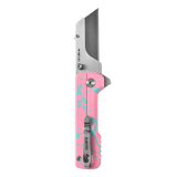 U1 Ultra Zombie Pink Pocket Folding Utility Knife with Ceramic Blade