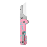 U1 Ultra Zombie Pink Pocket Folding Utility Knife with Ceramic Blade