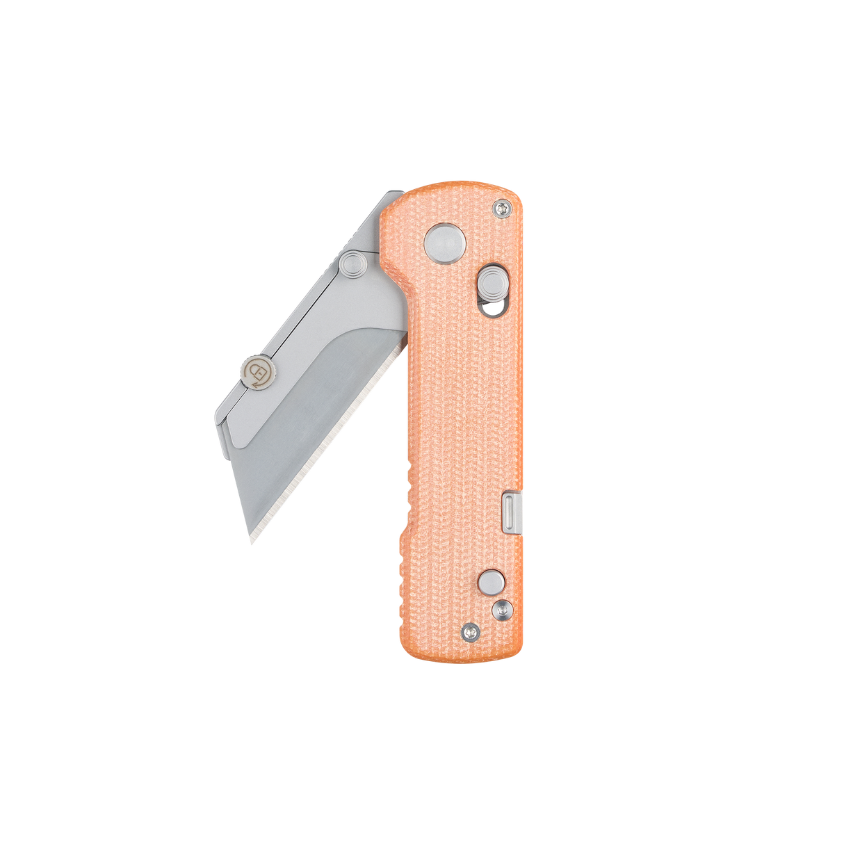 OKNIFE U1 Pro Utility Knife – Orange Micarta with Integrated Screwdriver & Quick-Change Blade System