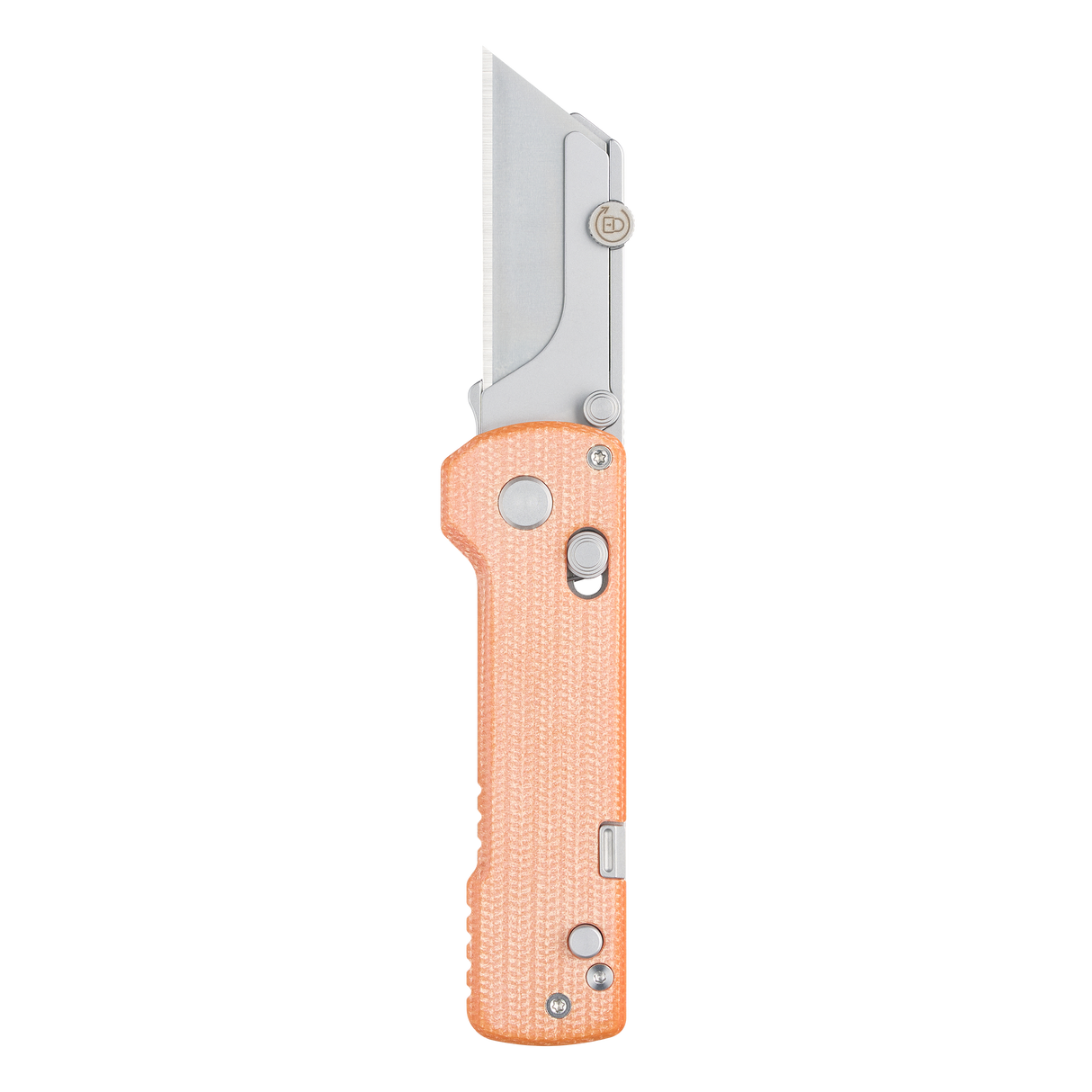 OKNIFE U1 Pro Utility Knife – Orange Micarta with Integrated Screwdriver & Quick-Change Blade System
