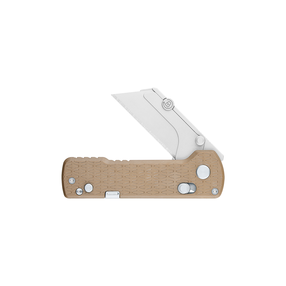 U1 Pro Peek Utility Knife with Folding Screwdriver, Quick Change Blade（Desert Brown)