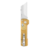 U1 Pro Pei Utility Knife With Folding Screwdriver, Quick Change Blade (Amber Transparent)