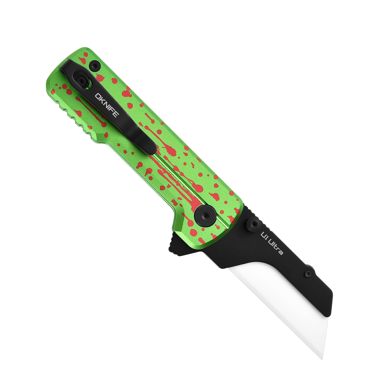 U1 Ultra Zombie Green Pocket Folding Utility Knife with Ceramic Blade