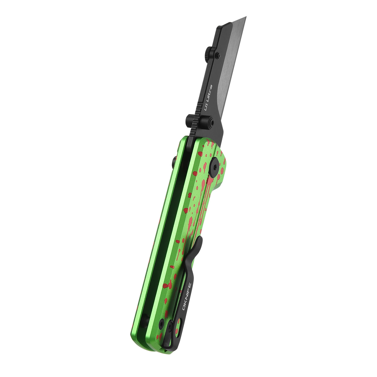 U1 Ultra Zombie Green Pocket Folding Utility Knife with Ceramic Blade