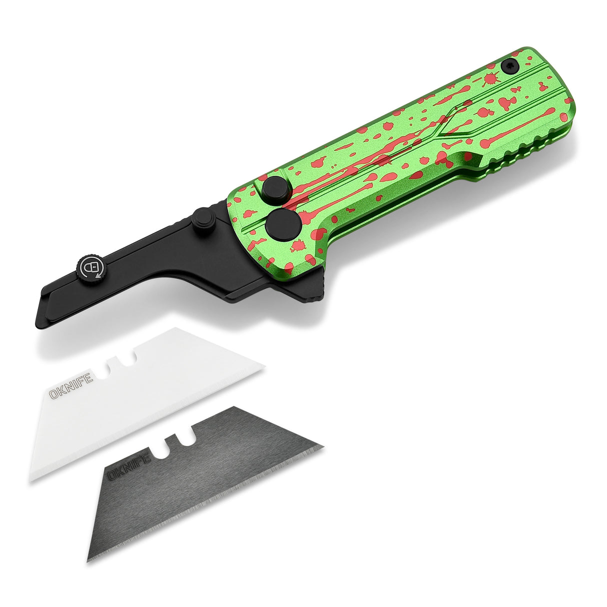 U1 Ultra Zombie Green Pocket Folding Utility Knife with Ceramic Blade