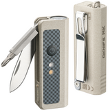 OKNIFE MK | 3-in-1 EDC Utility Tool | Flashlight, Pocket Knife & Screwdriver