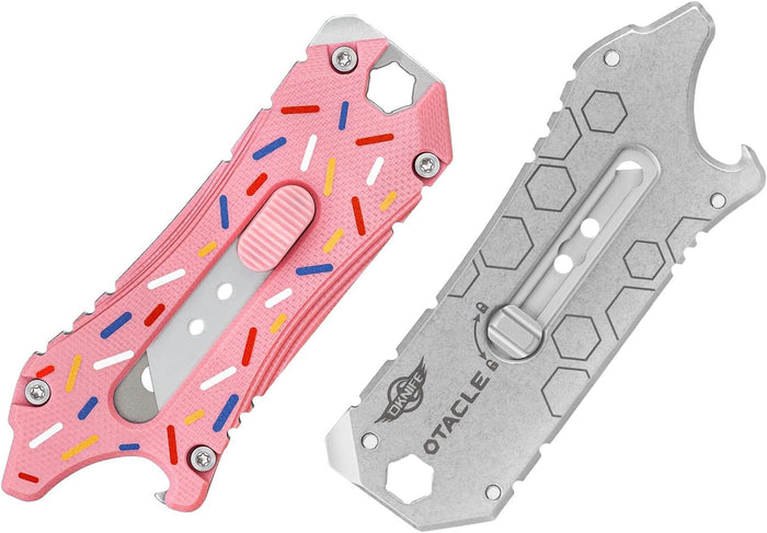 OKNIFE Otacle Doughnut EDC Retractable Utility Knife, 5-in-1 Multifunctional Tool