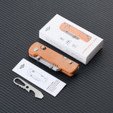 OKNIFE U1 Pro Utility Knife – Orange Micarta with Integrated Screwdriver & Quick-Change Blade System